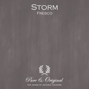 Color swatch of Pure & Original Paint color STORM of the Brown/Red Collection- Fresco Lime Based Paint.  Sold By Cara Conkle Decorative Finishes.  